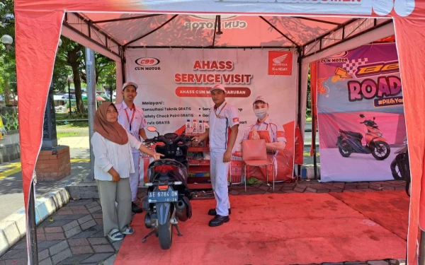 Thumbnail Berita - Jangan Takut Mogok! Polres Madiun Sediakan Bengkel Gratis hingga Playground Anak