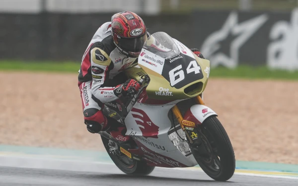 Thumbnail Berita - Mario Aji Sabet Poin Perdana di GP Brasil Usai Finis Posisi 13