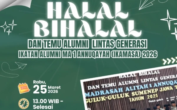 Thumbnail Berita - Alumni MA 1 Annuqayah Gelar Halalbihalal 2026, Pererat Silaturahmi Lintas Generasi