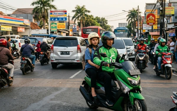 Thumbnail Berita - Soroti Kebijakan WFH Satu Hari Dalam Seminggu, Ojol di Kota Malang Khawatir Berpengaruh Terhadap Pendapatan