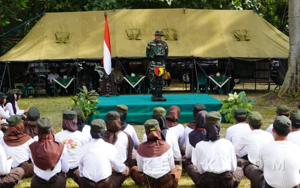 Perkemahan Korps Kadet Republik Indonesia di Dander Resmi Dibuka Dandim 0813 Bojonegoro
