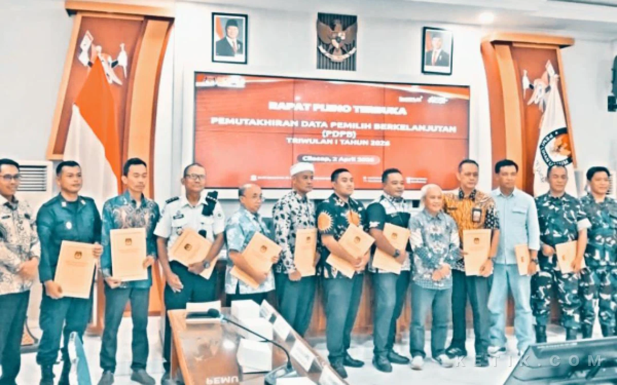 Thumbnail Berita - KPU Cilacap Gelar Rapat Pleno Pemutakhiran Daftar Pemilih Berkelanjutan Triwulan I 2026