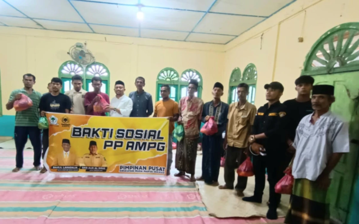 PP AMPG Gelar Bakti Sosial di Nagan Raya, Salurkan 130 Paket Sembako untuk Warga