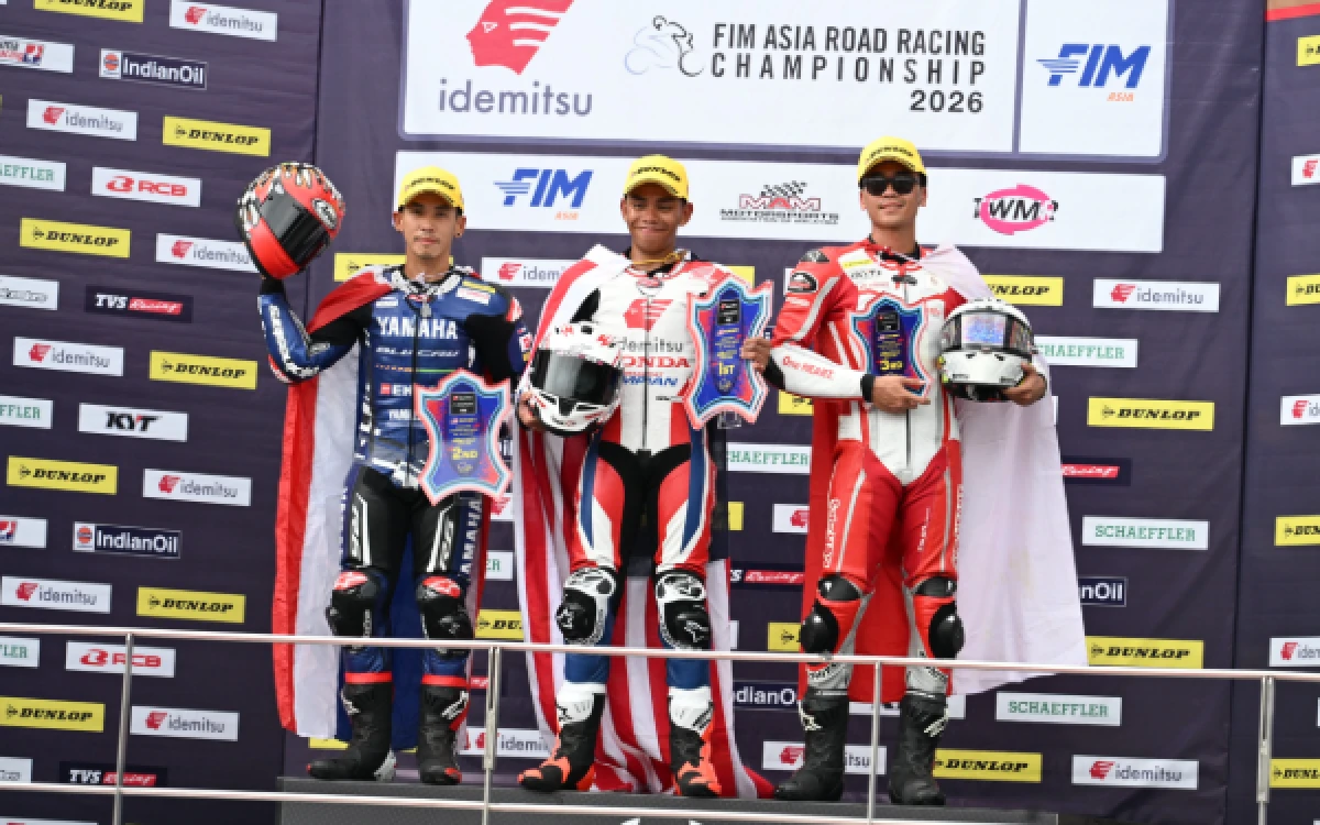 Thumbnail Berita - Astra Honda Kumpulkan Dua Podium di ARRC 2026 Seri Perdana Sepang