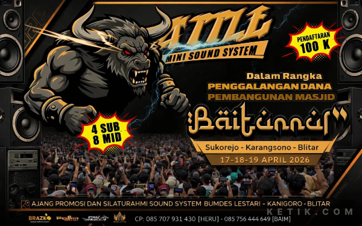 Thumbnail Berita - Battle Mini Sound System di Karangsono Blitar Jadi Ajang Adu Gengsi Sekaligus Galang Dana Masjid