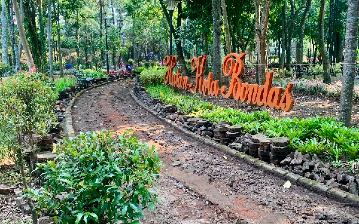 Thumbnail Berita - Anggaran Rp105 Juta, DLH Kota Batu Bangun Jogging Track di Taman Hutan Kota Bondas
