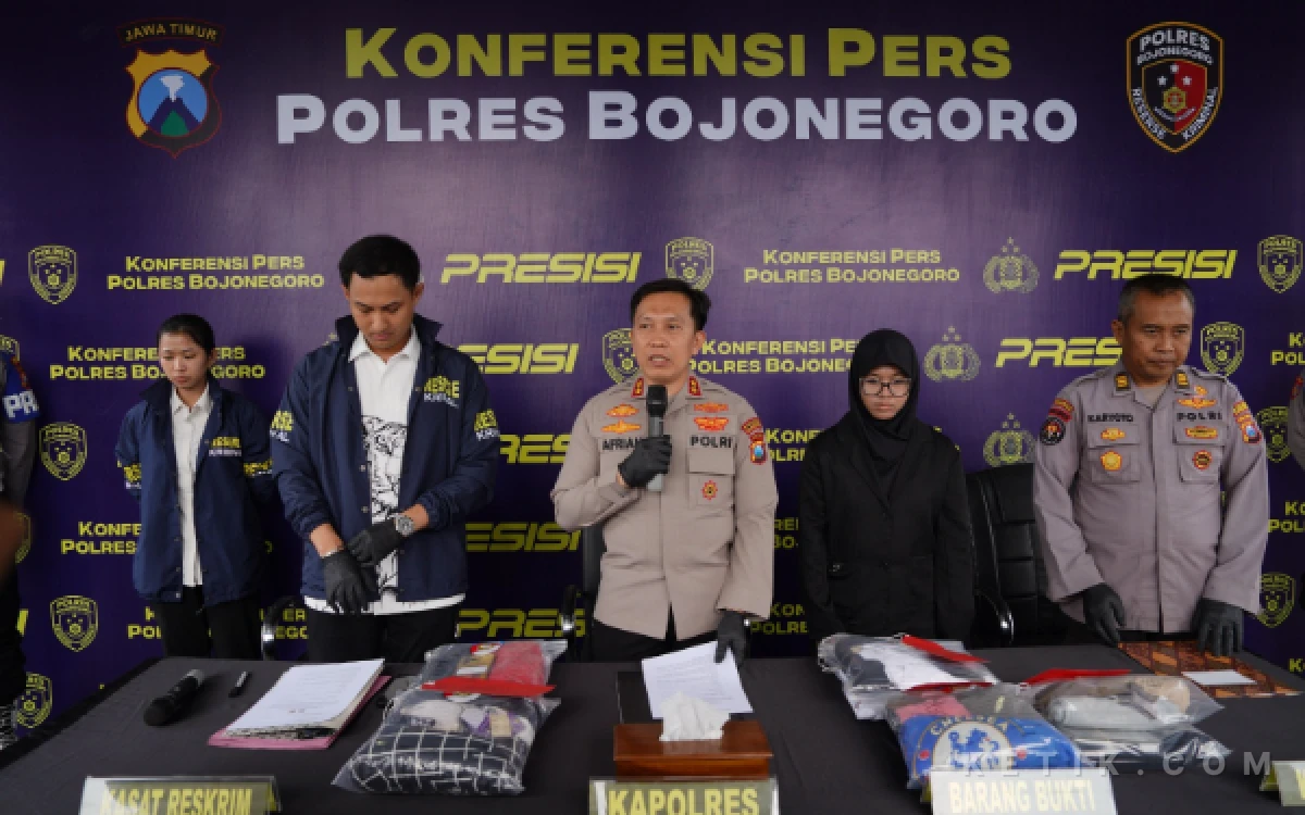 Thumbnail Berita - Polres Bojonegoro Ungkap Dua Kasus Curanmor, Dua Pelaku Diamankan