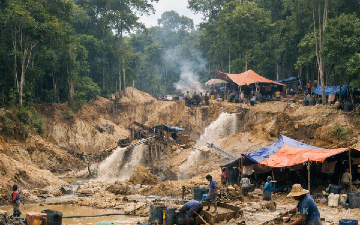 Thumbnail Berita - Polres Halmahera Selatan Tak Kendur Tangani Tambang Ilegal