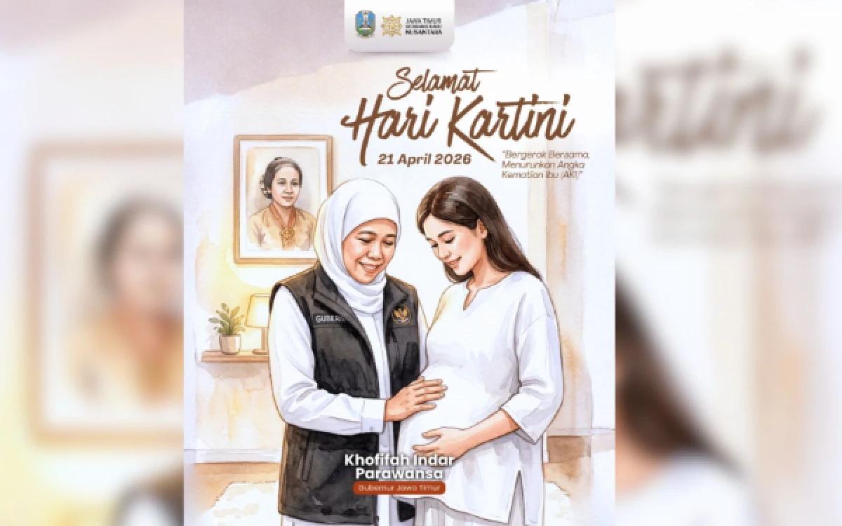 Hari Kartini 2026, Gubernur Khofifah Ajak Gerakan Bersama Tekan Angka Kematian Ibu