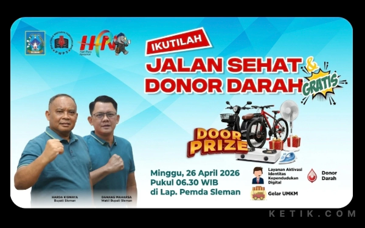 Thumbnail Berita - Lebih dari Sekadar Pena, Aksi Sosial dan Ekonomi Kreatif Warnai Puncak Peringatan Hari Pers di Sleman