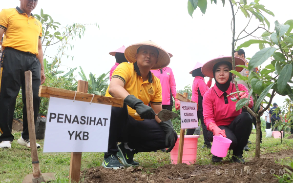 Thumbnail Berita - Wujud Peduli Lingkungan, Polres Madiun Kota Tanam Pohon bersama Bhayangkari
