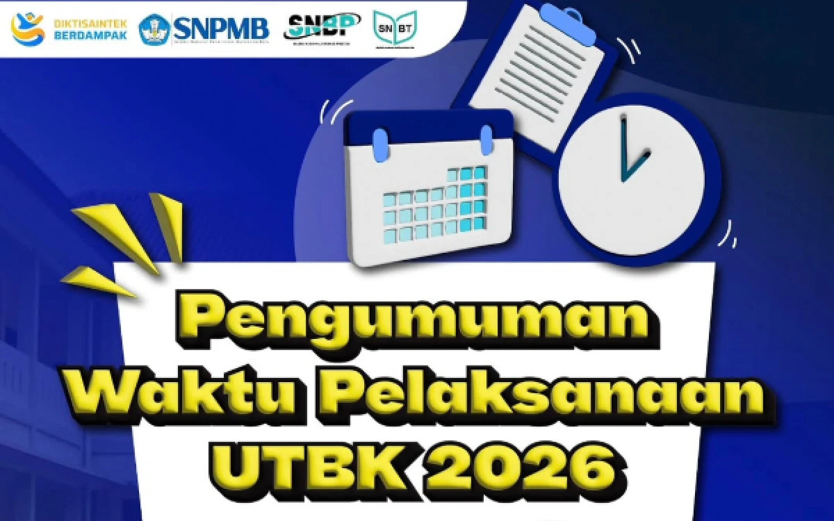 Thumbnail Berita - Jadwal Lengkap UTBK 2026 Per Sesi di Seluruh Wilayah Indonesia