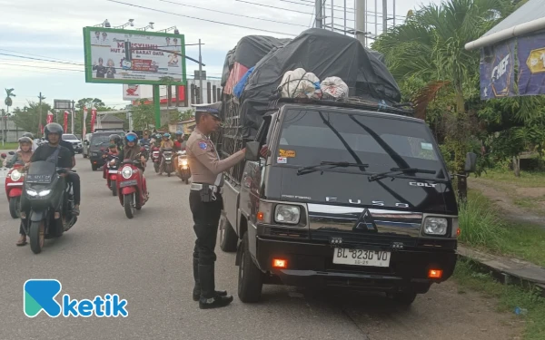Nekat Terobos Lampu Merah, Pelanggar Ditilang Sat Lantas Polres Abdya