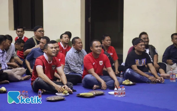 Thumbnail Polres Pacitan Gelar Nobar Timnas Indonesia vs Jepang