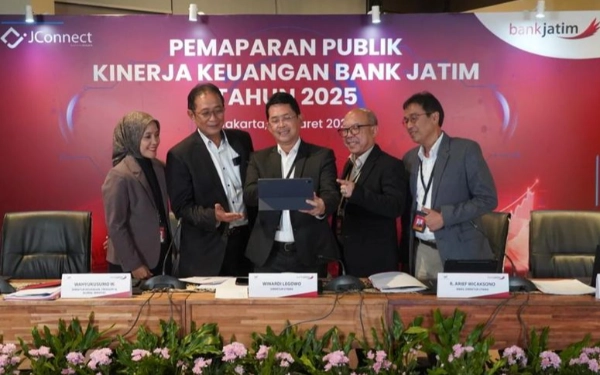 Thumbnail Berita - Kinerja Solid, Laba Bersih Bank Jatim Naik 20,65 Persen Jadi Rp1,54 T pada 2025