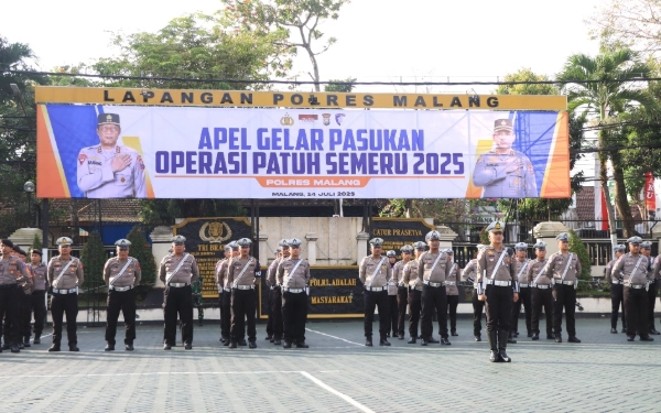 Thumbnail Operasi Patuh Semeru, Polres Malang Kerahkan 120 Personel Sasar 8 Jenis Pelanggaran