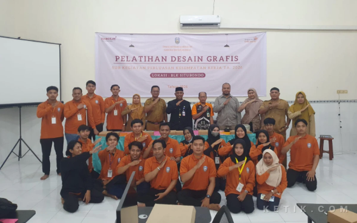 Thumbnail Berita - Pelatihan Desain Grafis Disnaker Situbondo Diikuti 20 Peserta