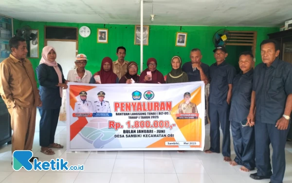 Thumbnail Pemdes Sambiki Halmahera Selatan Salur BLT Gaji dan Insentif Tahap I 2025