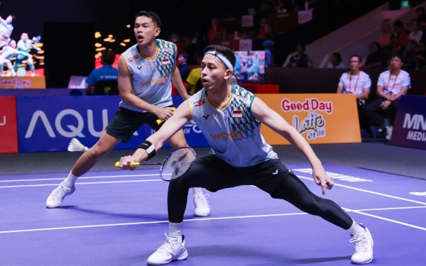 Thumbnail Berita - Wakil Tuan Rumah Bertumbangan, Sisakan Dua Ganda Putra di Semifinal Indonesia Open 2025