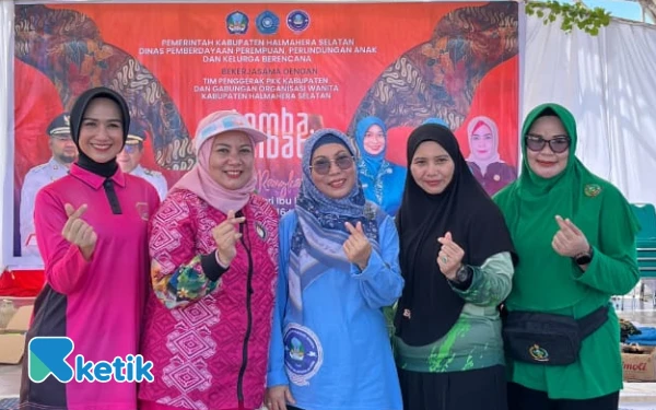 Thumbnail Berita - GOW Halsel Meriahkan Hari Ibu Dengan Membatik Sambil Serukan Gerakan Perangi Kekerasan