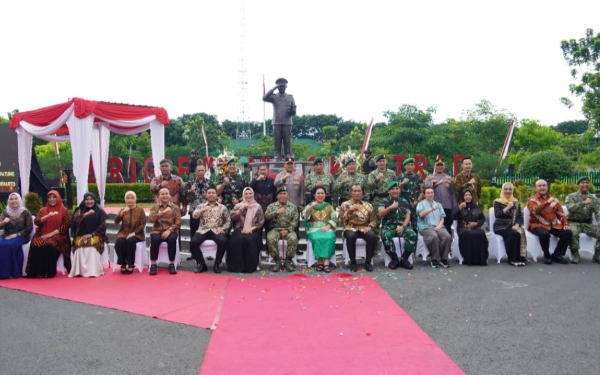 Dikenang Sebagai Bapak Kostrad, Monumen Jendral Soeharto Berdiri Megah di Markas Brigif 6/TSB