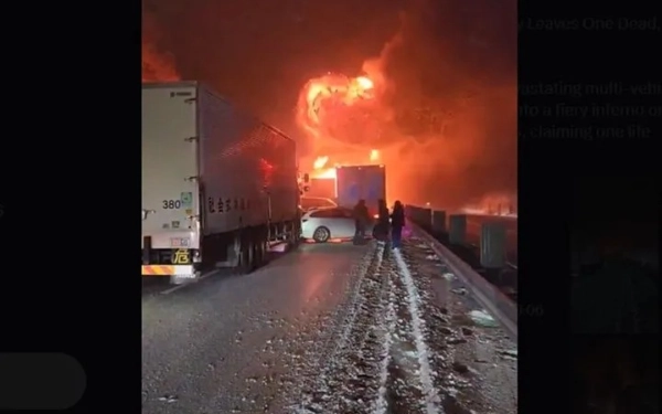 Thumbnail Berita - Tabrakan Beruntun 50 Kendaraan di Jalan Tol Jepang, Dipicu Cuaca Ekstrem Salju Lebat