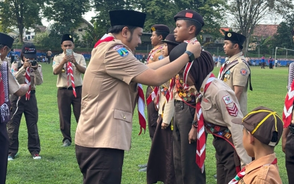 Thumbnail Cetak Generasi Muda Berkarakter, Kwarcab Kabupaten Malang Kukuhkan Pramuka Garuda