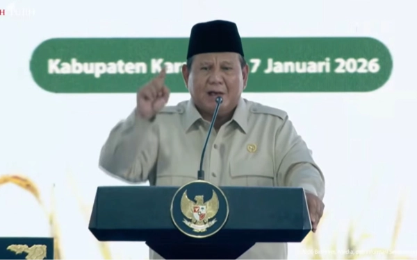 Thumbnail Berita - Prabowo Sebut Pengkritik Pemerintah Memiliki Kesehatan Jiwa yang Aneh