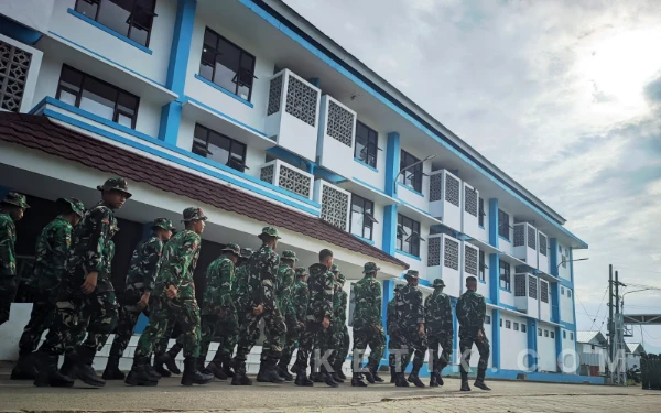 Thumbnail Berita - Personel TNI Huni Wisma Atlet Pacitan, Proyek Batalyon Teritorial Segera Dimulai