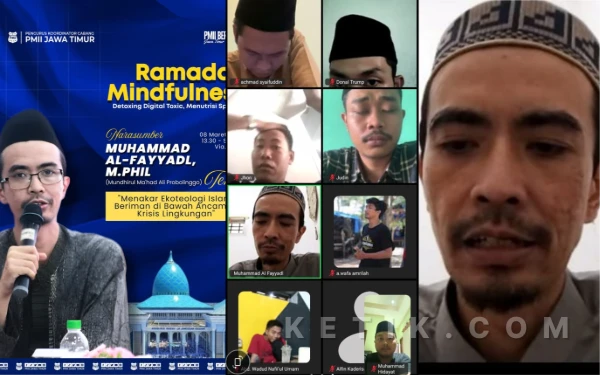 Thumbnail Berita - Diskusi Daring PMII Jatim Bahas Ekoteologi, Gus Fayyadl: Manusia Khalifah, Bukan Perusak Bumi