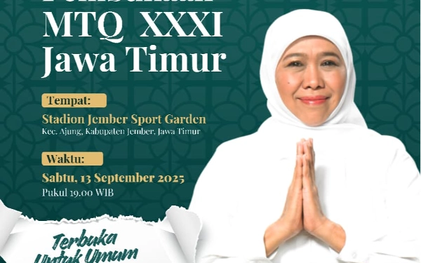 Thumbnail MTQ Jatim 2025 Jember! Bukan Sekadar Lomba, Tapi Gerbang Baru Nusantara Ala Khofifah