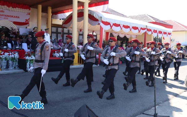 Thumbnail Berita - "Digempur" Barukuda dan Defile, Dentum Semangat Hari Bhayangkara Menggema di Abdya