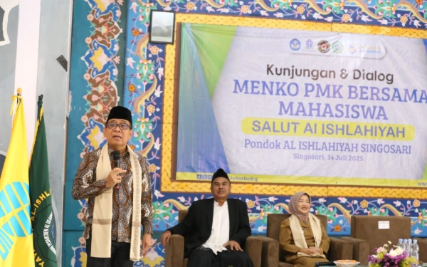 Thumbnail Kunjungi Ponpes Al Ishlahiyah di Malang, Menko PMK: Bahasa dan Digital Penting Dipelajari