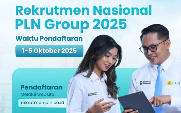 Thumbnail Rekrutmen PLN Group 2025 Resmi Dibuka Hari Ini, Cek Cara Daftar dan Persyaratan