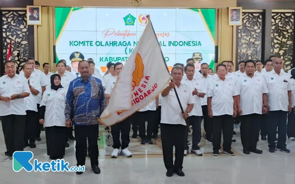 Thumbnail Berita - Pengurus Baru KONI Sidoarjo Dilantik, Tantangan Besar Pertahankan Peringkat Porprov IX Jatim 2025