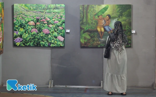 Thumbnail Berita - Pameran Lukisan Membentang Ijo Abang Kembali Sapa Warga Jombang