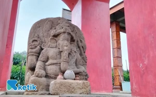 Thumbnail Berita - Arca Ganesha Torongrejo, Ikhtiar Warga Batu Kuno Redam Amuk Sungai Brantas