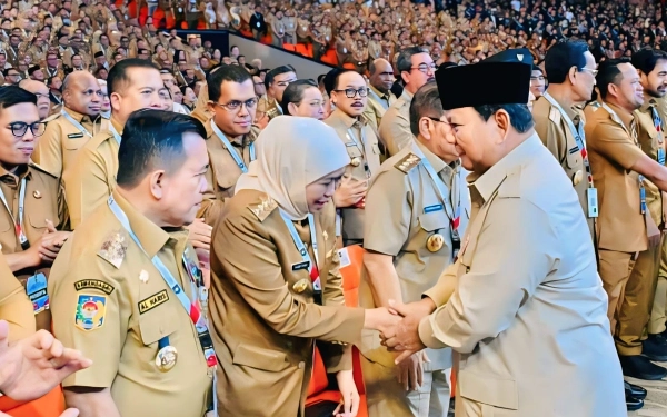 Thumbnail Berita - Presiden Prabowo Pimpin Rakornas 2026! Gubernur Khofifah Pastikan Jatim Siap Wujudkan Program Prioritas Nasional