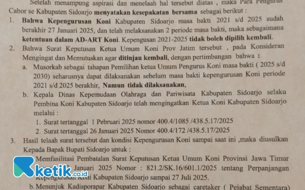 Thumbnail Komisi D DPRD Sidoarjo: Jangan Ganggu Mental Atlet Porprov dengan Persoalan KONI Sidoarjo