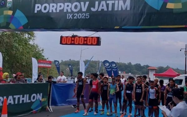 Thumbnail Ada Pertandingan Cabor Triathlon Porprov Jatim di Bendungan Lahor, Jalur Malang-Blitar Dialihkan