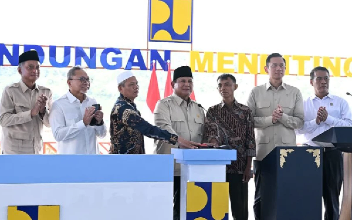 Thumbnail Berita - Prabowo Resmikan Lima Bendungan Senilai Rp9,79 Triliun
