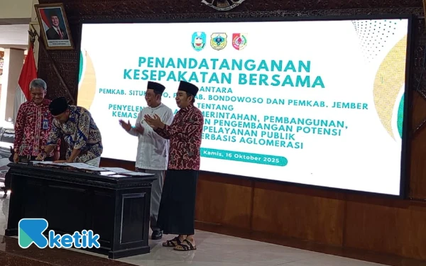 Thumbnail Berita - Teken Kesepakatan Aglomerasi Bersama Bupati Jember dan Bondowoso, Ini Kata Mas Rio