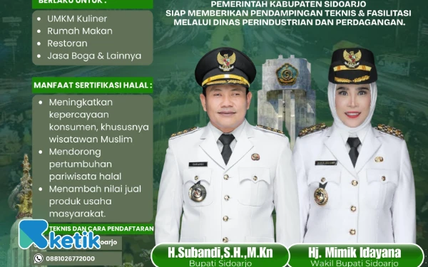 Thumbnail Berita - Bupati Sidoarjo Subandi: Pengusaha Kuliner Segera Urus Sertifikasi Halal