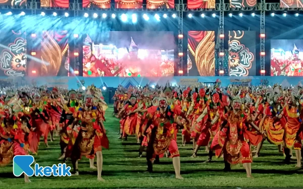Thumbnail Spektakuler! 3.000 Penari Bapang Tampil Memukau Penutupan Porprov IX Jatim