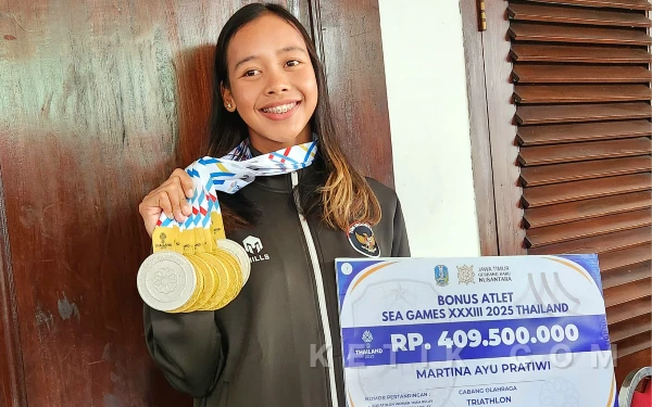 Thumbnail Berita - Borong Medali, Martina “Ratu Triathlon” Indonesia asal Jatim Bertekad Bawa Pulang Emas Olimpiade