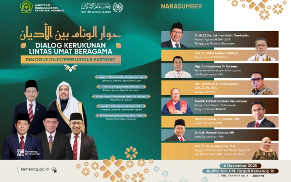 Thumbnail Menag dan Sekjen Muslim World League Dijadwalkan Buka Dialog Lintas Agama Bertema Ekologi
