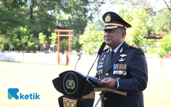 Thumbnail Berita - Upacara Hari Bhayangkara di Polres Abdya, AKBP Agus Sulistianto: Polri adalah Polisi Rakyat