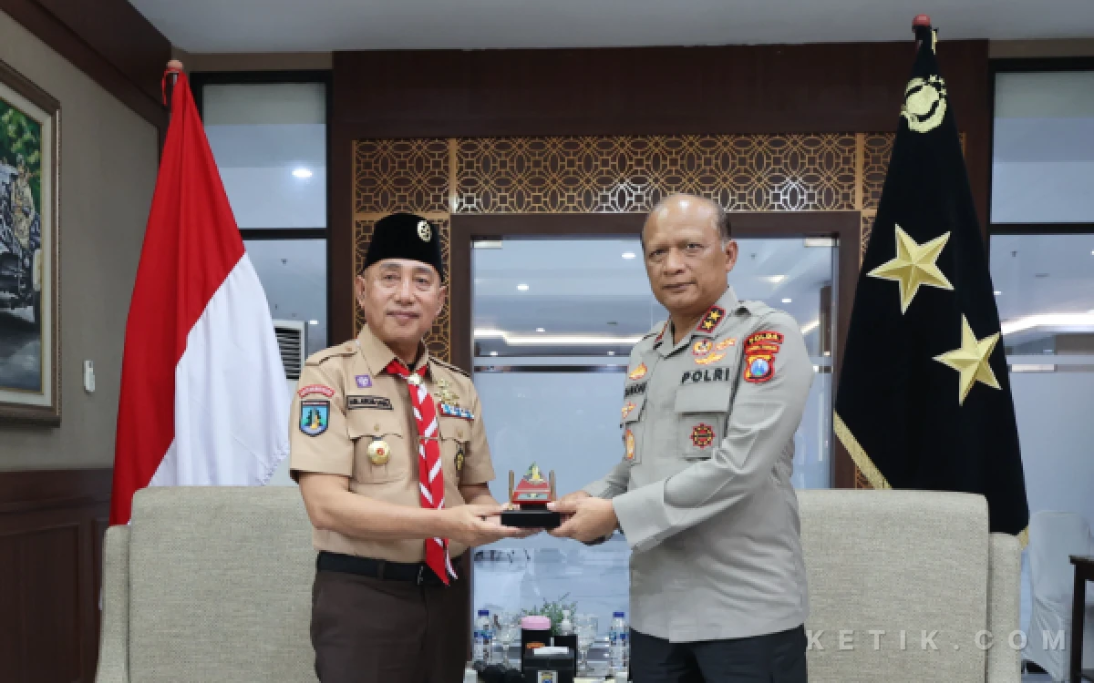 Thumbnail Berita - Sinergi Kwarda Pramuka dan Polda Jatim Bangun Brigade Pangan Nusantara