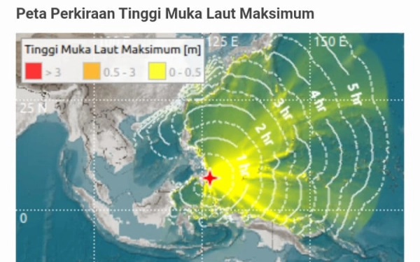 Thumbnail Berita - BMKG: Gempa M 7,6 Guncang Sulawesi Utara, Waspada Potensi Tsunami di Sulut dan Papua