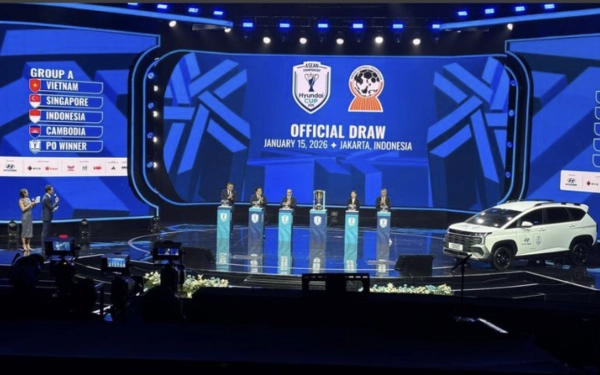 Thumbnail Hasil Drawing Piala AFF 2026, Timnas Indonesia di Grup A Bersama Vietnam
